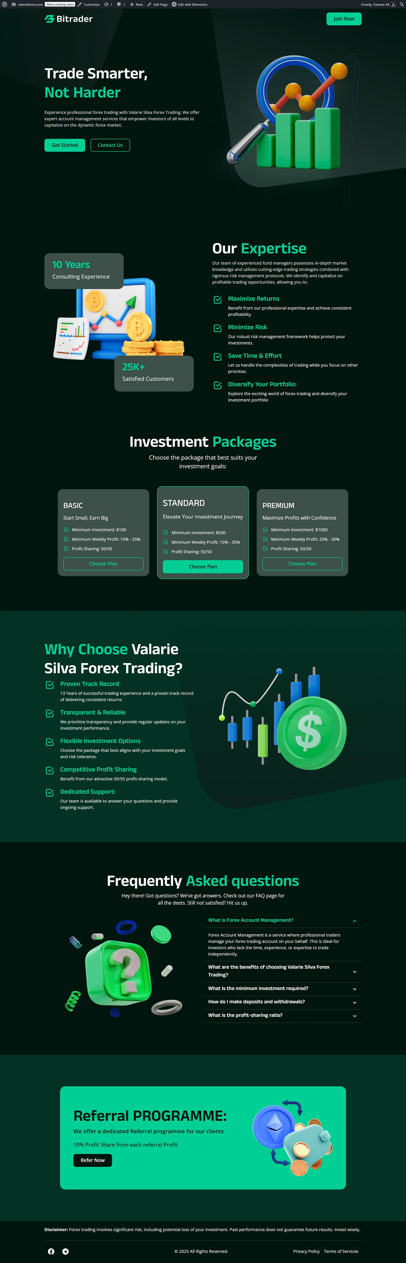 Copy Trading Platform website