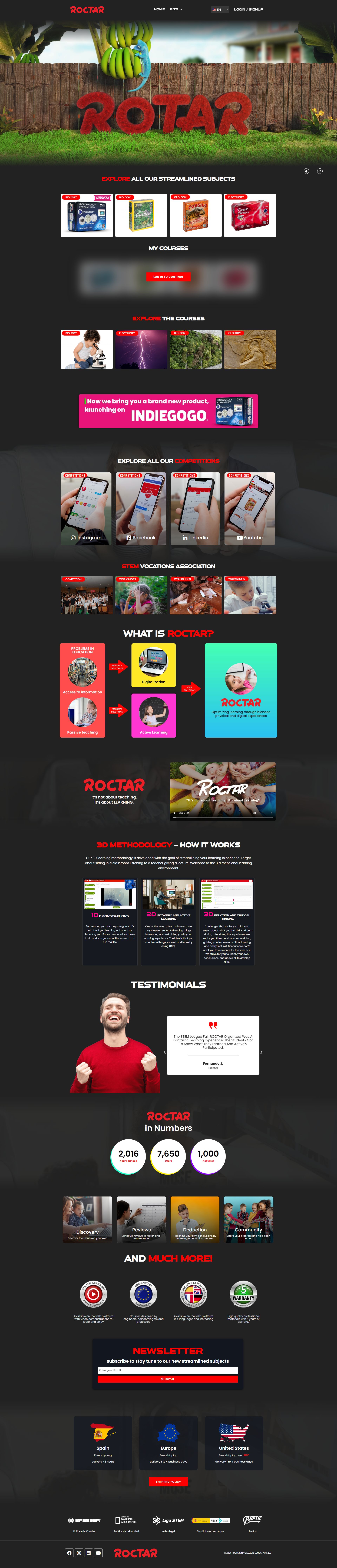 E-Learning Platform website